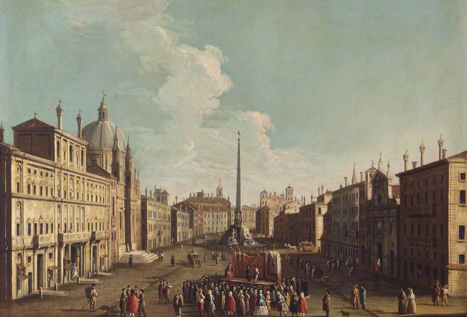 Canaletto,Place Navone (1730-1768, date indéterminée)